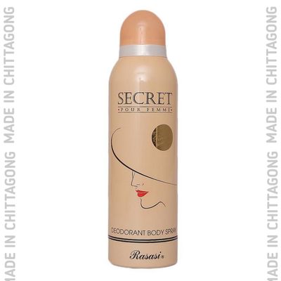 Rasasi Secret Deodorant Body Spray For Women 200ml_img_0