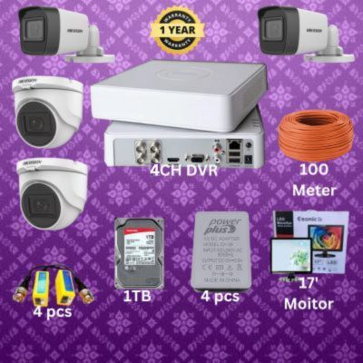 04 pcs 2MP hikvision cctv camera package_img_0