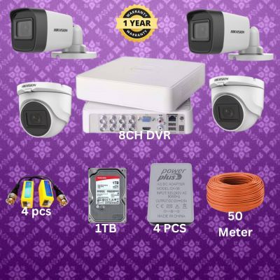 04 pcs 2MP hikvision cctv camera package_img_0