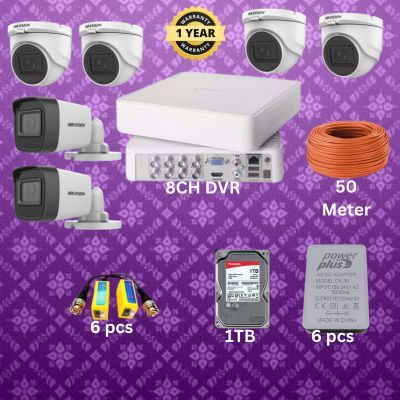 06 pcs 2MP hikvision cctv camera package_img_0