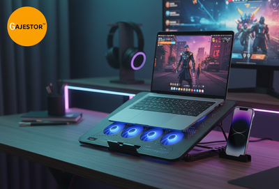 Rapoo CF300 High-Efficiency Laptop Cooling Pad – Black_img_1