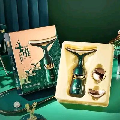 3 In 1 Face Massager Neck Facial Eye Massage Introducer Rejuvenation Beauty Aging Anti Microcurrent Skin Care Device._img_0