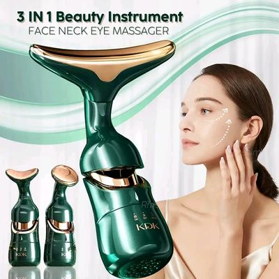 3 In 1 Face Massager Neck Facial Eye Massage Introducer Rejuvenation Beauty Aging Anti Microcurrent Skin Care Device._img_1