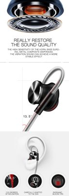 DM10 QKZ DM10 Zinc Alloy HiFi In Ear Earphones QKZ DM10 3.5mm Wired In-Ear Earphone- Dreamy DeaLs_img_1