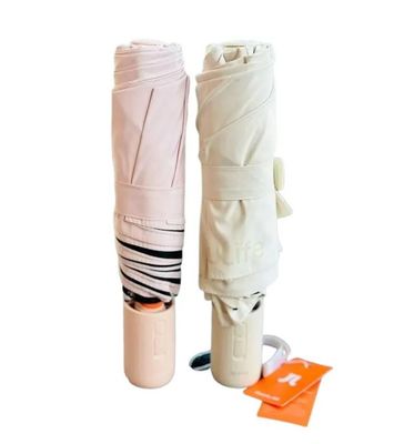 JISULIFE FA52 Umbrella With Cooling Fan – Pink Color_img_1