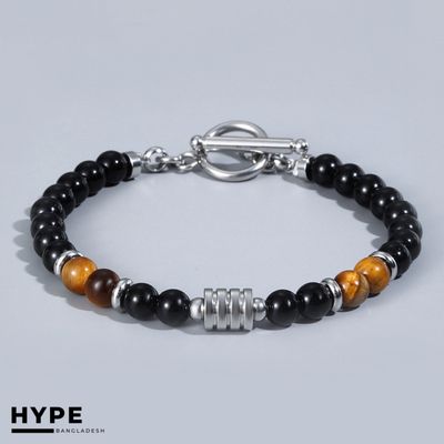 Tiger’s eye beaded bracelet for men_img_2