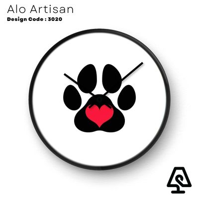 Heartprint Paw Clock_img_0