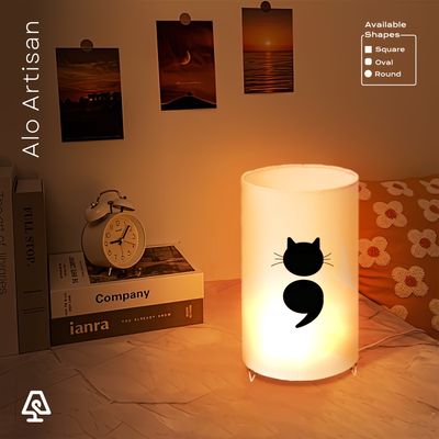 Small Black Back Cat Lamp_img_1