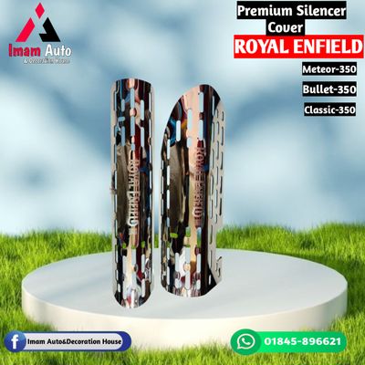 Premium SS Silencer Cover For Royal Enfield
