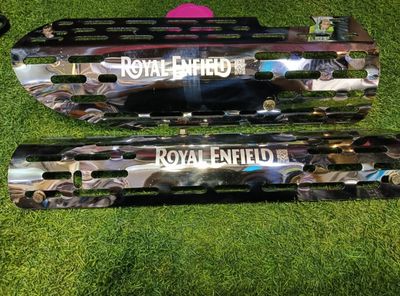 Premium SS Silencer Cover For Royal Enfield_img_3