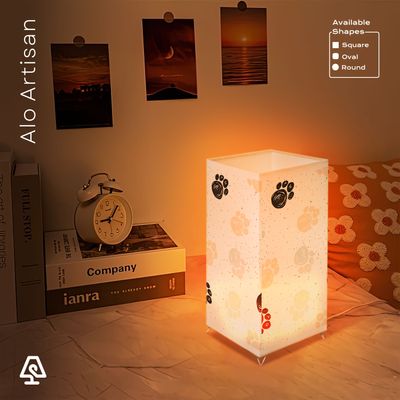 Pastel Paw Prints Lamp_img_0