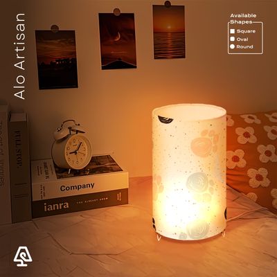 Pastel Paw Prints Lamp_img_1