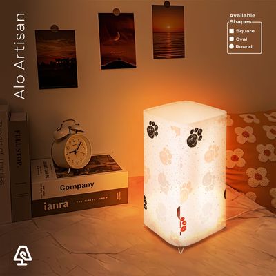 Pastel Paw Prints Lamp_img_2