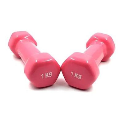 1 Kg Vinyl Dumbbell - 1 Pair - Multicolor_img_1
