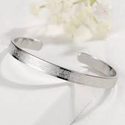 Stainless Steel Arabic Calligraphy Ayatul Kursi Cuff Bracelet Bangle For Women Men Islamic Jewelry_img_3