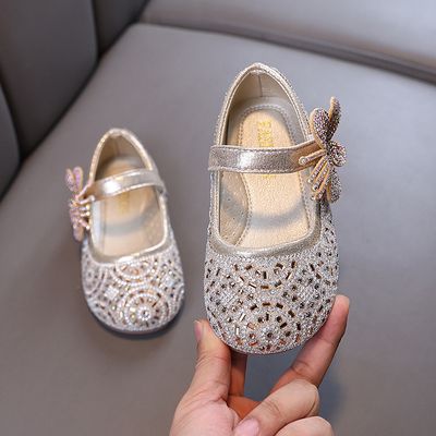 Kids Girls Pearl Rhinestones Princess Baby Korean Shoes (1.5 years - 5.5 years)_img_3