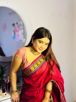 Handloom maroon saree_img_1