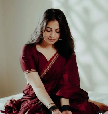 Handloom Burgundy saree_img_0