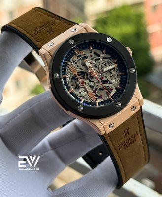 HUBLOT AUTOMATIC BROWN BELT RG CASE BLACK BEZEL_img_0