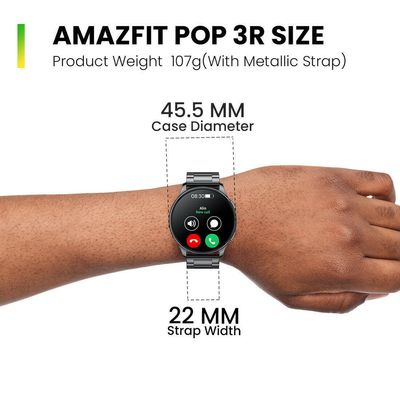 Amazfit Pop 3R AMOLED Bluetooth Calling Smart Watch_img_4