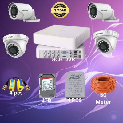 HIKVISION 8CH DVR 4pcs 2MP camera package_img_0
