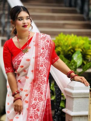চান্দেরী সিল্ক ডিজিটাল প্রিন্ট শাড়ি_img_0
