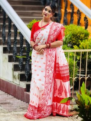 চান্দেরী সিল্ক ডিজিটাল প্রিন্ট শাড়ি_img_1