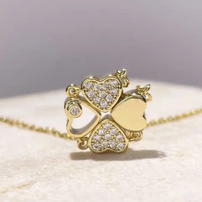 Love Heart Magnetic Pendant Chain Necklace_img_4