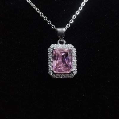Pink Square Shape pendant_img_1
