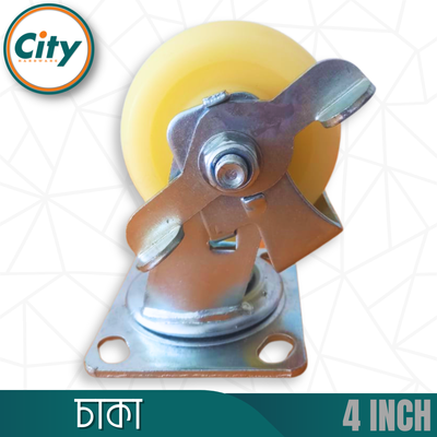 ১ সেট (৪ পিস) ৪ ইঞ্চি চাকা বড় আকারের হেভী চাকা শিল্প কারখানার মেশিনে, বড় ট্রলিতে ব্যবহারের চাকা_img_3