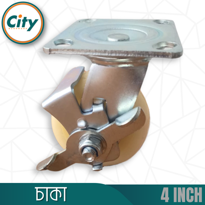 ১ সেট (৪ পিস) ৪ ইঞ্চি চাকা বড় আকারের হেভী চাকা শিল্প কারখানার মেশিনে, বড় ট্রলিতে ব্যবহারের চাকা_img_4