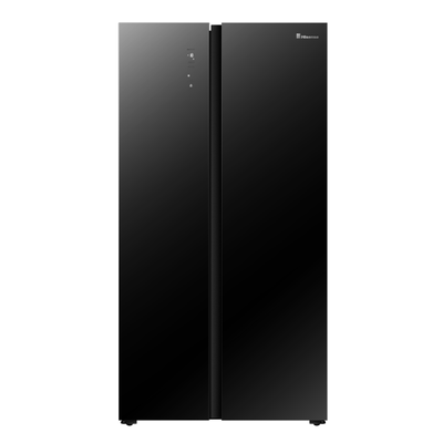 Hisense 566 L Side by Side Refrigerator-Black (Glass Door) RS67W4NV_img_0