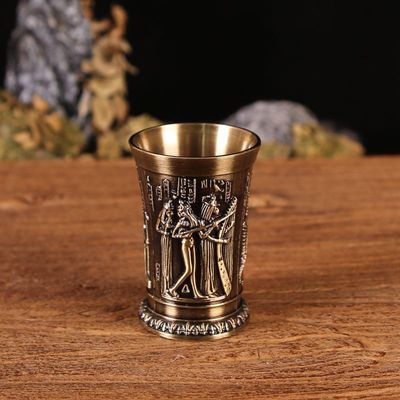 Vintage Metal Egyptian Wine Glass_img_0