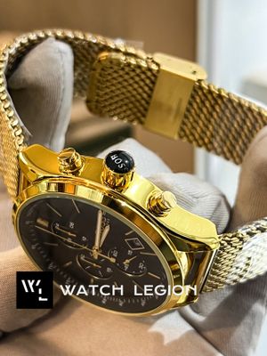 BOSS MESH CHAIN GOLDEN CASE BLACK DIAL_img_2