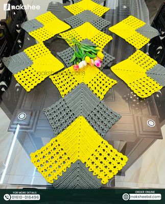 Crochet Table Runner/ টেবিল রানার সেট / টেবিল ম্যাট_img_3