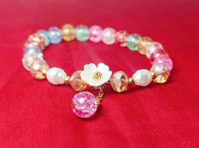 Blooming Charm Crystal Bracelet_img_1