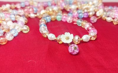 Blooming Charm Crystal Bracelet_img_2