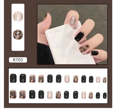 99 Taka only 😍😍😍😍24 pcs fake nails set 🥺💗 with glue stick Dm us to order_img_0