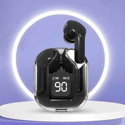 Ultra Pods Pro Bluetooth Earbuds With Display Transparent TWS_img_2