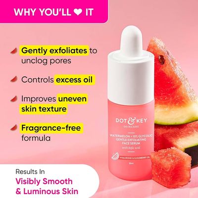 Dot & Key Watermelon 10% Glycolic Gentle Exfoliating Face Serum (20ml)_img_1