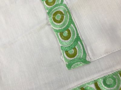 khadi Cotton Fotua with Green Embroidery_img_3