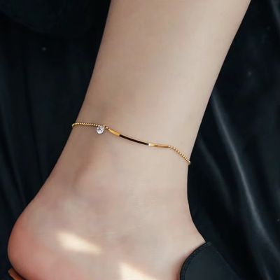 Smiling zircon anklet_img_0