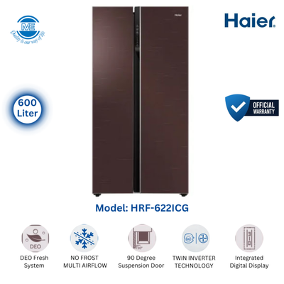 Haier 600L Side-by-Side No Frost Refrigerator HRF-622ICG_img_0