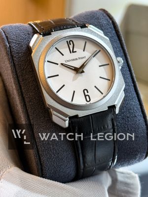 UNIVERSE POINT SLIM DIAL WHITE BELT UP1988-1205_img_0