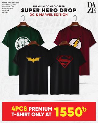 SH45 Super Hero Combo T-shirt_img_0