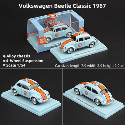 CCA 1:64 Volkswagen Beetle Classic 1967 Gulf Die-cast Model_img_0