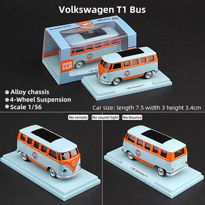 CCA 1:56 Volkswagen T1 Bus Gulf Diecast Model_img_0