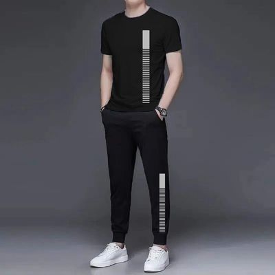 Printed Half Sleeve T-Shirt & Full pant Set_img_0