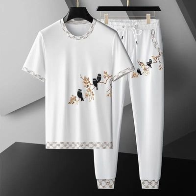 Printed Half Sleeve T-Shirt & Full pant Set_img_1