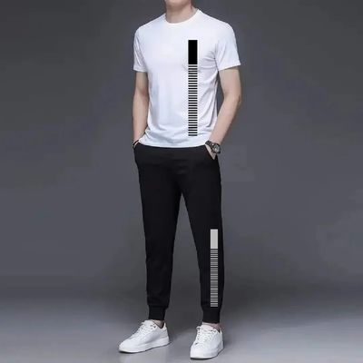 Printed Half Sleeve T-Shirt & Full pant Set_img_2